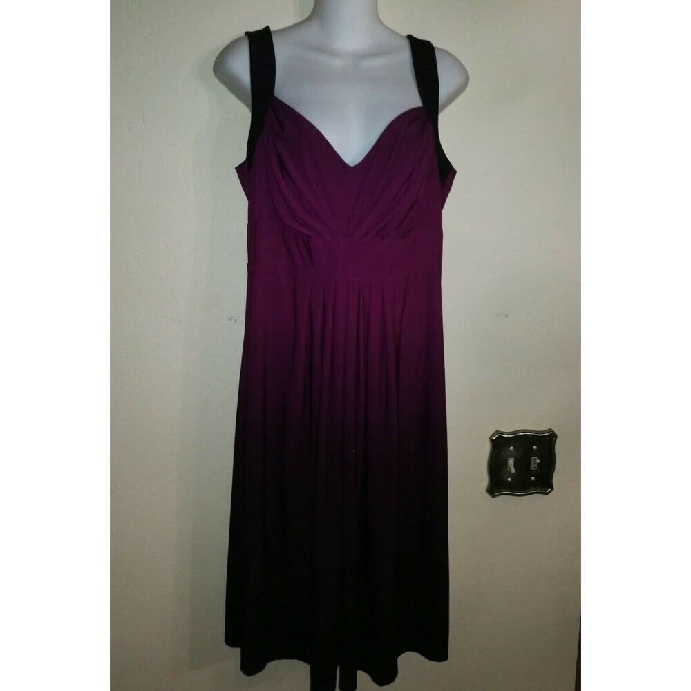 Nice Women's Tiana B. Purple Different Shades Ombre Dress Size 12
